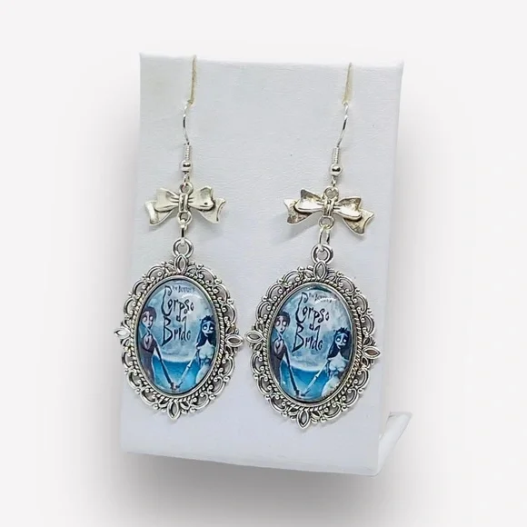 Corpse Bride Tim Burton’s Inspired Character Pendant Earrings - Picture 4 of 8